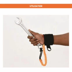 EPI - MATISERE Bracelet De Poignet Avec Longe Pour Connexion D'outils - 0.5 M - TS9000103 -Equipement antichute Soldes 58173955 3