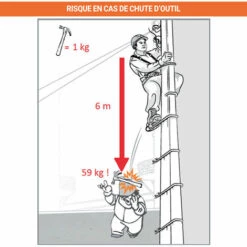 MATISèRE Longe élastique Avec 2 Connecteurs Intégrés Pour Connexion D'outils - 1 M - TS9000106 -Equipement antichute Soldes 58173958 3