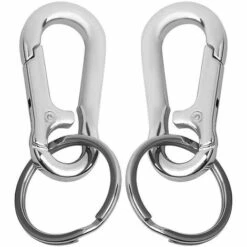 Ensoleillé 2pcs Porte-clés En Métal Porte-clés Mousqueton Clip Porte-clés Fermoirs Hommes Porte-clés