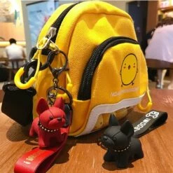 BEARSU Porte-clés Bouledogue, Porte-Clés Chien Chiot, Sac Suspendu Pendentif, Porte-clés Pour Femmes Sac Charme Hommes Voiture, Mignon Porte-clés, Créatif Dessin Animé Chien Porte-clés -Equipement antichute Soldes 58188035 3