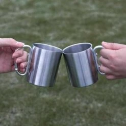PERLE RARE Tasse D’extérieur, Pour Le Camping, Compacte Et Légère, 180 ml, Poignée à Mousqueton Vissée, Acier Inoxydable, Pour La Randonnée, Le Trekking, Le Travail -Equipement antichute Soldes 58303368 4