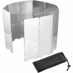 PERLE RARE Pare-Vent Pliable Rechaud 10 Pièces, Pare-Vent De Camping Pour Le Camping Et La Randonnée