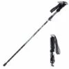 PERLE RARE Bâtons De Marche Pliable, Liège Respirant Poles,Trekking Antichoc Antidérapant Bâtons De Randonnée Téléscopique En Aluminium / Carbone (1 Paire)
