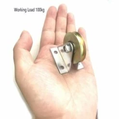 GRID COOL Poulie De Câble Murale - 3,8 Cm De Diamètre - Bloc De Montage Plat - Charge De Travail : 100 Kg (type L) -Equipement antichute Soldes 58348752 3