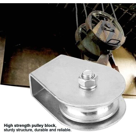GRID COOL Bloc De Poulie, Rouleau De Poulie De Poids De Levage 0.3T Poulie Simple Rouleau De Poulie Pivotant à Faible Usure Roue De Levage Durable Pour Câble Métallique(03) 4 GRID COOL Bloc De Poulie, Rouleau De Poulie De Poids De Levage 0.3T Poulie Simple Rouleau De Poulie Pivotant à Faible Usure Roue De Levage Durable Pour Câble Métallique(03) – Image 2
