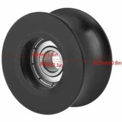 GRID COOL 4 Pcs U Poulie à Gorge 0840UU Roue Gorge Type D'U Roue De Guidage De Rouleau De Poulie En U 8x40x20.7mm (4pcs 8x40x20.7mm) -Equipement antichute Soldes 58348899 3
