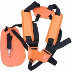 AIDUCHO Harnais Universel à Double épaule Réglable Ceinture Rembourrée Pour Coupe-broussailles, Tondeuses, Tondeuses, Jardinage, Jardinage, élécateur De Puissance En Nylon - Orange