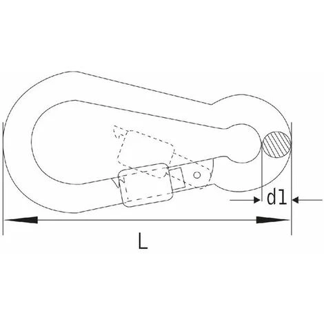 CYCLINGCOLORS 2x Mousqueton Verrouillable Diamètre 7mm X Longueur 70mm Avec écrou De Vérouillage 3 CYCLINGCOLORS 2x Mousqueton Verrouillable Diamètre 7mm X Longueur 70mm Avec écrou De Vérouillage – Image 2