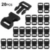 Lixada Lot De 20 Boucles De Dégagement Latérales Profilées Pour Bracelet En Paracorde Collier Pour Animal Domestique Sac à Dos -Equipement antichute Soldes 58674377 1