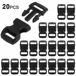 Lixada Lot De 20 Boucles De Dégagement Latérales Profilées Pour Bracelet En Paracorde Collier Pour Animal Domestique Sac à Dos