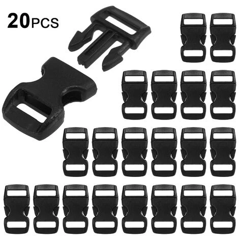 Lixada Lot De 20 Boucles De Dégagement Latérales Profilées Pour Bracelet En Paracorde Collier Pour Animal Domestique Sac à Dos 3 Lixada Lot De 20 Boucles De Dégagement Latérales Profilées Pour Bracelet En Paracorde Collier Pour Animal Domestique Sac à Dos