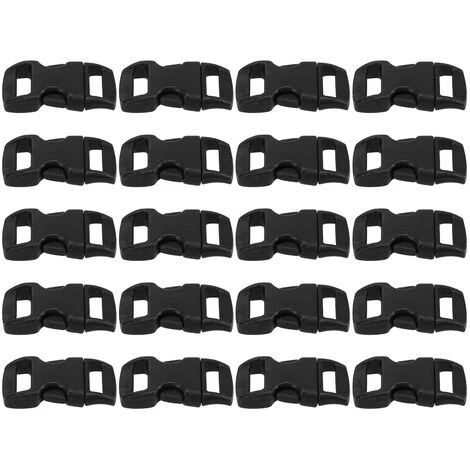 Lixada Lot De 20 Boucles De Dégagement Latérales Profilées Pour Bracelet En Paracorde Collier Pour Animal Domestique Sac à Dos 4 Lixada Lot De 20 Boucles De Dégagement Latérales Profilées Pour Bracelet En Paracorde Collier Pour Animal Domestique Sac à Dos – Image 2