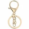 Fei Yu 5pcs Haute Qualité Split Key Ring Rhodium Or Couleur Porte-clés Fermoirs Homard Fermoir Clips -Equipement antichute Soldes 58687101 1