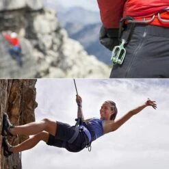 GDRHVFD 2Pcs Mousqueton Mousqueton, Mousqueton En Forme De D, Mousqueton Autobloquant, Mousqueton, Randonnée -Equipement antichute Soldes 58696933 4