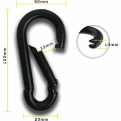 GDRHVFD Mousqueton En Acier Robuste Pour Le Camping, La Randonnée, Le Hamac 8 GDRHVFD Mousqueton En Acier Robuste Pour Le Camping, La Randonnée, Le Hamac -Equipement antichute Soldes 58696977 2