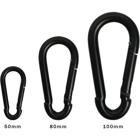 GDRHVFD Mousqueton En Acier Robuste Pour Le Camping, La Randonnée, Le Hamac 5 GDRHVFD Mousqueton En Acier Robuste Pour Le Camping, La Randonnée, Le Hamac – Image 3