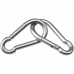 GDRHVFD 4Pcs Mousqueton En Acier Inoxydable Petit Mousqueton Mini Mousqueton Pour La Randonnée, Le Camping, La Pêche, Les Petites Chaînes Pour Animaux De Compagnie (Acier Inoxydable) -Equipement antichute Soldes 58697067 2