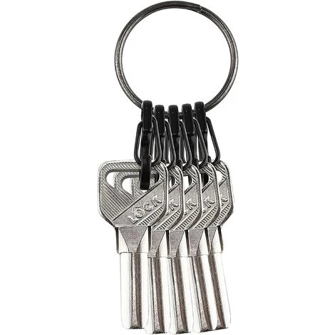 MODOU 10pcs Mini Clip Mousqueton,Prises D'escalade Clip Boucle Printemps Fermoirs Pour Sac à Dos Pour Camping Escalade Randonnée Porte-clés Extérieur (Noir) 7 MODOU 10pcs Mini Clip Mousqueton,Prises D'escalade Clip Boucle Printemps Fermoirs Pour Sac à Dos Pour Camping Escalade Randonnée Porte-clés Extérieur (Noir) – Image 5