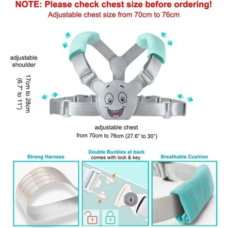 MODOU Anti Perdu Poignet Ceinture Pour Bébé Rênes De Sécurité Laisse Bracelet Poignet Lien Laisse Harnais De Sécurité Pour Enfant Souple Voyage Shopping Exploration Helper 5 MODOU Anti Perdu Poignet Ceinture Pour Bébé Rênes De Sécurité Laisse Bracelet Poignet Lien Laisse Harnais De Sécurité Pour Enfant Souple Voyage Shopping Exploration Helper – Image 3