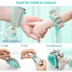 MODOU Anti Perdu Poignet Ceinture Pour Bébé Rênes De Sécurité Laisse Bracelet Poignet Lien Laisse Harnais De Sécurité Pour Enfant Souple Voyage Shopping Exploration Helper 10 MODOU Anti Perdu Poignet Ceinture Pour Bébé Rênes De Sécurité Laisse Bracelet Poignet Lien Laisse Harnais De Sécurité Pour Enfant Souple Voyage Shopping Exploration Helper -Equipement antichute Soldes 58751623 4