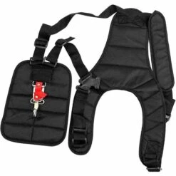 AIDUCHO Bandoulière De Tondeuse, Coupe-herbe à Bandoulière, Bandoulière Double Bandoulière Noire Sangle De Tondeuse Adaptée Aux Tondeuses à Gazon, Tondeuses à Gazon Et Tondeuses à Gazon