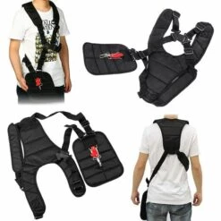 AIDUCHO Bandoulière De Tondeuse, Coupe-herbe à Bandoulière, Bandoulière Double Bandoulière Noire Sangle De Tondeuse Adaptée Aux Tondeuses à Gazon, Tondeuses à Gazon Et Tondeuses à Gazon -Equipement antichute Soldes 58752576 3