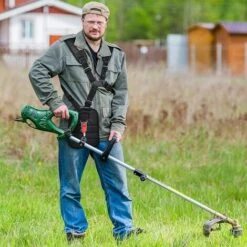 AIDUCHO Bandoulière De Tondeuse, Coupe-herbe à Bandoulière, Bandoulière Double Bandoulière Noire Sangle De Tondeuse Adaptée Aux Tondeuses à Gazon, Tondeuses à Gazon Et Tondeuses à Gazon -Equipement antichute Soldes 58752576 5