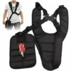 AIDUCHO Ceinture Coupe-Bordures Noire Confort Double Bandoulière En Nylon Réglable Accessoires Pour Débroussailleuses Noir -Equipement antichute Soldes 58752703 1