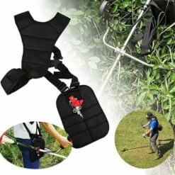 AIDUCHO Harnais Noir à Double Sangle Rembourré En Nylon Durables Pour Débroussailleuse Tondeuse Et Taille-BorduresJardin Brosse Coupe Tondeuse à Gazon Trimmer Professionnel Coupe De Brosse De Jardin -Equipement antichute Soldes 58752901 4