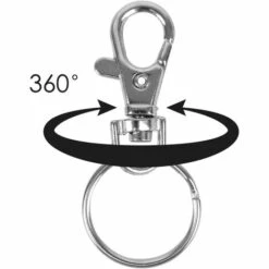 DONTODENT 20 Petits Mousquetons Détachables Pivotants Avec Boucle Et Anneau De Clé -Equipement antichute Soldes 58754954 4