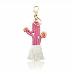 Fei Yu Nouveau Cactus Porte-clés Plage Bohême Cactus Porte-clés Pendentif À La Mode Sac Coloré