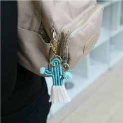 Fei Yu Nouveau Cactus Porte-clés Plage Bohême Cactus Porte-clés Pendentif À La Mode Sac Coloré -Equipement antichute Soldes 58760229 3