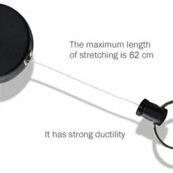 BEARSU Porte-clefs Enrouleur Rétractable Pour Carte De Visite,Carte D'étudiants,Carte Bus De La Marque Be-hold Protection De Vos Badges (4 Pièces) -Equipement antichute Soldes 58784163 3