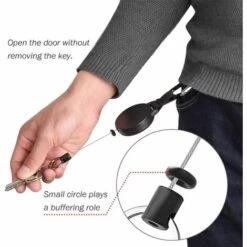 BEARSU Porte-clefs Enrouleur Rétractable Pour Carte De Visite,Carte D'étudiants,Carte Bus De La Marque Be-hold Protection De Vos Badges (4 Pièces) -Equipement antichute Soldes 58784163 5