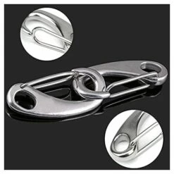 BARES 6 Pièces Mousqueton Escalade,Mousqueton A Ressort En Acier Inoxydable Charge Maximale 100 KG,Ressort Porte Mousqueton 50 Mm Pour Camping,Randonnée,Extérieur 11 BARES 6 Pièces Mousqueton Escalade,Mousqueton A Ressort En Acier Inoxydable Charge Maximale 100 KG,Ressort Porte Mousqueton 50 Mm Pour Camping,Randonnée,Extérieur -Equipement antichute Soldes 58784341 5