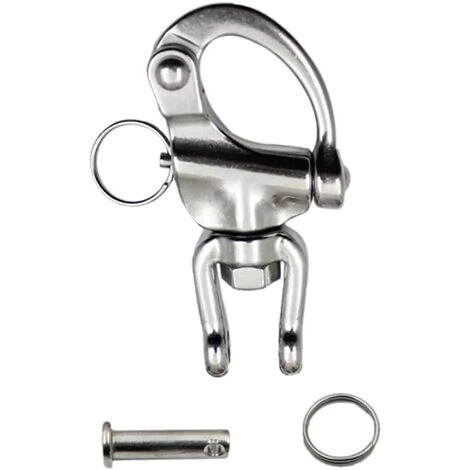 BARES Mousqueton Pivotant à Emerillon 2 Pièces Manille Inox Maillons Rapides En Acier Inoxydable 316 Mousqueton Inox Marine Crochet Attelage Crochet à Ressort Rapide Pour Drisse Voilier 70 Mm 7 BARES Mousqueton Pivotant à Emerillon 2 Pièces Manille Inox Maillons Rapides En Acier Inoxydable 316 Mousqueton Inox Marine Crochet Attelage Crochet à Ressort Rapide Pour Drisse Voilier 70 Mm – Image 5