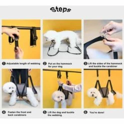 ENLENK Hamac Toilettage Pour Chiens Et Chats, Harnais De Coupe D’Ongles Toilettage De Table, Convient Aux Chats Et Aux Chiens De Petite Et Moyenne Taille.Blue(S) -Equipement antichute Soldes 58844096 5