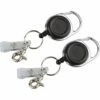 ENLENK Lot De 2 Clés Ou Carte D'identité De Avec Ressort Extra Fort Et Cordon Résistant Aux Déchirures Avec Clip Ceinture, Anneau Porte-clés Et Languette Renforcée En Textilène. -Equipement antichute Soldes 58844304 1
