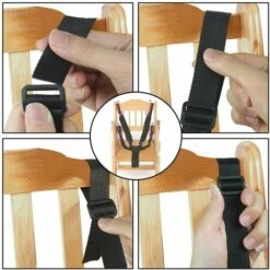 ENLENK Ceinture De Sécurité Bébé Harnais/Sangle Réglable 5 Points Harnais De Sécurité Ceinture Pour Chaise Haute Bébé Landau Et Poussette De Voiture Et Poussette Universal Harnais -Equipement antichute Soldes 58844780 3