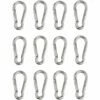 PERLE RARE 12pcs Mousqueton De Fixation Pour Charges Lourdes, Sports, Chiens De Serrure, Hamac Balançoire, En Acier Inoxydable 304, 6mm Épaisseur 1 PERLE RARE 12pcs Mousqueton De Fixation Pour Charges Lourdes, Sports, Chiens De Serrure, Hamac Balançoire, En Acier Inoxydable 304, 6mm Épaisseur -Equipement antichute Soldes 59006725 1