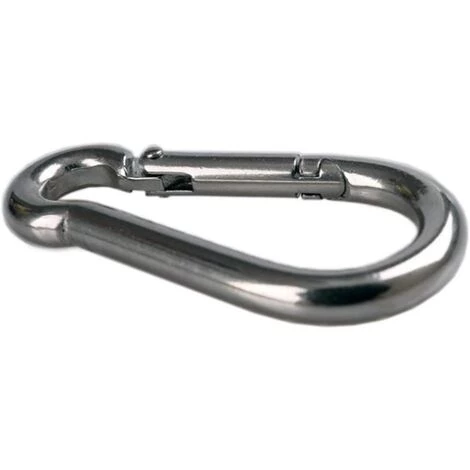 PERLE RARE 2pcs Mousqueton De Fixation Pour Charges Lourdes, Sports, Chiens De Serrure, Hamac Balançoire, En Acier Inoxydable 304, 8mm Épaisseur 4 PERLE RARE 2pcs Mousqueton De Fixation Pour Charges Lourdes, Sports, Chiens De Serrure, Hamac Balançoire, En Acier Inoxydable 304, 8mm Épaisseur – Image 2