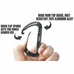 MONLY Mousquetons De Survie En Aluminium Pour Hamacs, équipement De Camping, Crochet, Boucle Paracorde, Pour Camping En Plein Air, 7075 -Equipement antichute Soldes 59191260 4