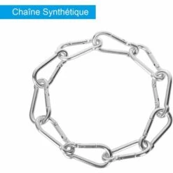 GALOZZOIT M6 Mousqueton Inox, 20 PCS Mousqueton De Fixation Pour Charges Lourdes - Mousqueton En Acier Inoxydable Capacité De Charge De 120 Kg/260 Lb, 304 Crochet Mousqueton Balancoire - 60mm X φ6 Mm -Equipement antichute Soldes 59206597 3