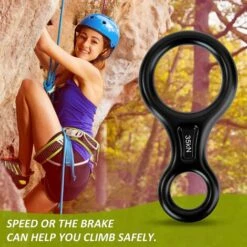 STARLIGHT SL.GT Descendeur Figure 8 Équipement De Descente 35KN Aluminium Escalade Descendeur De Anneau Rappel Robuste, Loisirs De Plein Air Assurage 8–13 Mm -Equipement antichute Soldes 59206768 2