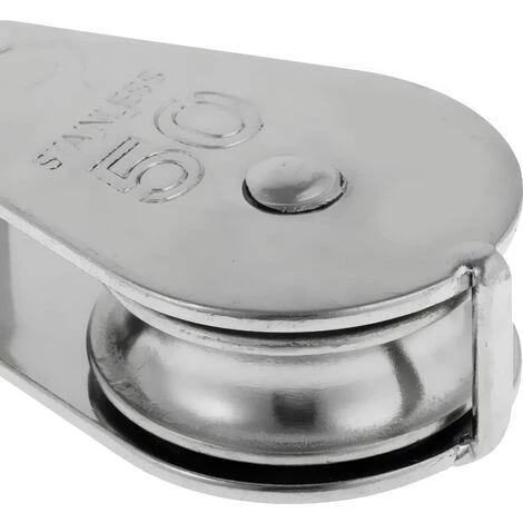 LANGRAY Poulie M50 Pivotant En Acier Inoxydable 304, M50 Seul Poulie Bloc,Poulie De Levage Capacité De Chargement 5 LANGRAY Poulie M50 Pivotant En Acier Inoxydable 304, M50 Seul Poulie Bloc,Poulie De Levage Capacité De Chargement – Image 3