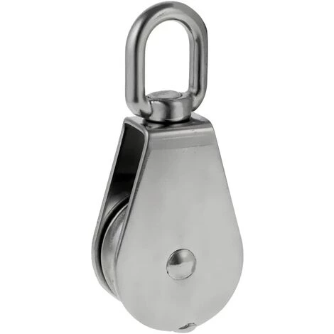 LANGRAY Poulie M50 Pivotant En Acier Inoxydable 304, M50 Seul Poulie Bloc,Poulie De Levage Capacité De Chargement 6 LANGRAY Poulie M50 Pivotant En Acier Inoxydable 304, M50 Seul Poulie Bloc,Poulie De Levage Capacité De Chargement – Image 4