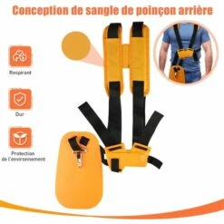 ZHUOXUAN Harnais Double épaule Pour Débroussailleuse (double épaule) -Equipement antichute Soldes 59617677 3