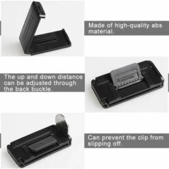 LTS FAFA Lot De 4 Clips De Ceinture De Sécurité Réglables Pour Ceintures De Sécurité De Voiture Enfants Adultes - Noir -Equipement antichute Soldes 59654752 3