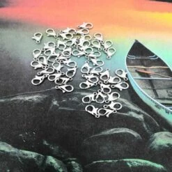 GALOZZOIT 100 Pièces Fermoirs Mousquetons/fermoir Bijoux Argent Pour Fabrication De Bijoux, Pendentif Et Bbracelet(Argent) -Equipement antichute Soldes 59853591 3