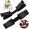 FR-LIFE 2 Pièces Chest Clip Sécurité Bébé,BR-Vie Sangle Ceinture De Sécurité Voiture, Empêche L’enfant De Sortir Les Bras Du Harnais, Boucle De Protection Pour Siège Auto Enfant, Pince Harnais Enfant - Noir